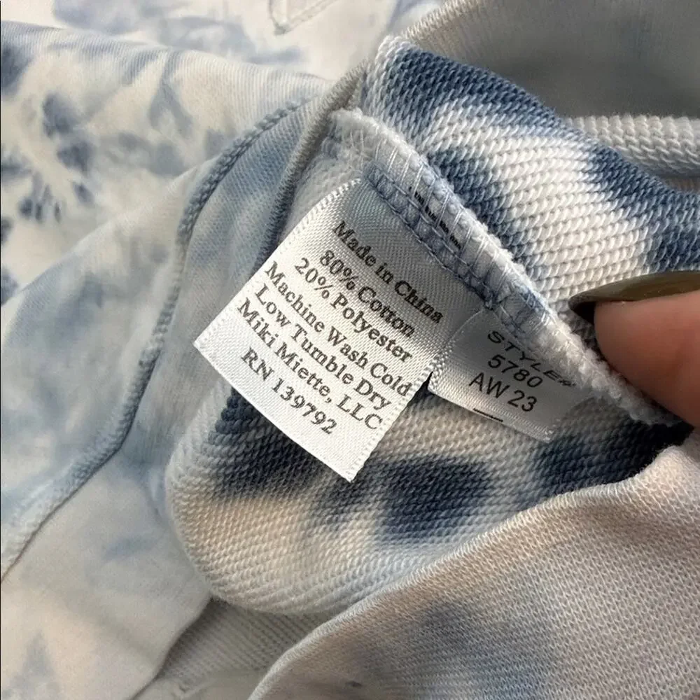 Miki Miette Blue Tie-Dye Sweatshirt and Joggers Set Size 24 Months